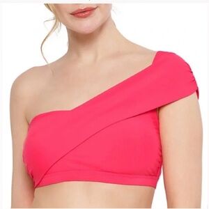 Apt. 9 Women’s One-Shoulder Bikini Top Poppy Coral L